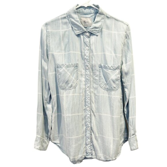 Rails Carter Watercolor Grid Button Down Shirt Size Medium - Picture 1 of 8